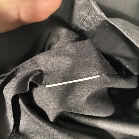 Versace Collection Leather Accent Button Up Shirt Size 14 1/2 - 37 - Picture 8 of 9